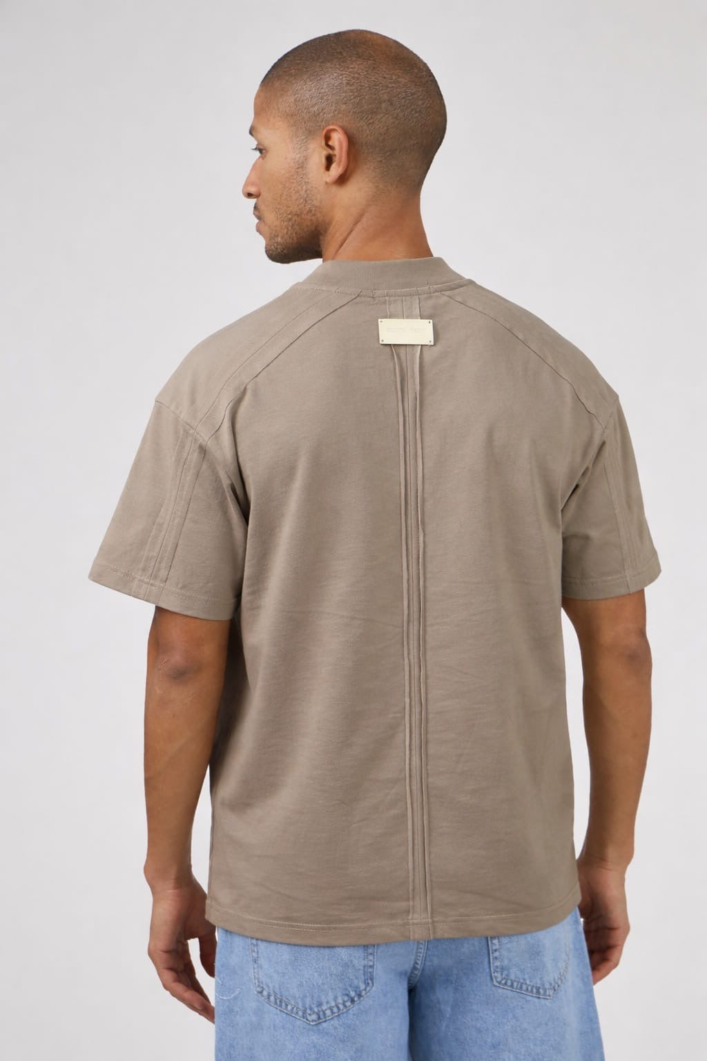 Basic shirt met tekst