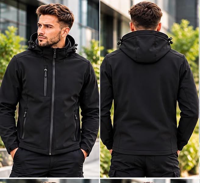 Werkkleding softshell jas met capuchon