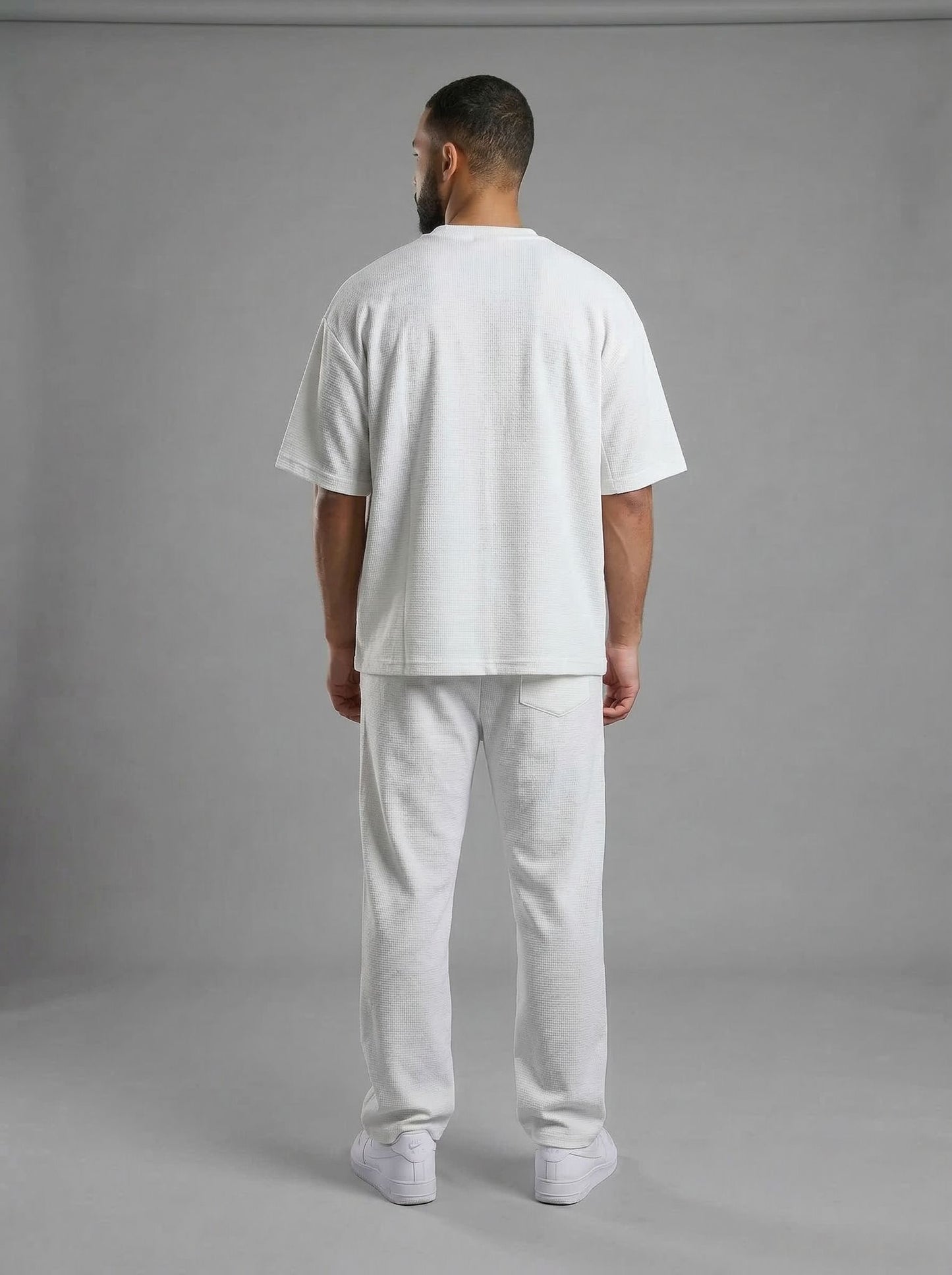Tweedelige heren set met lange broek zwart