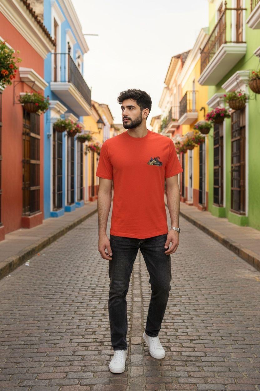 SNEAKER-T-SHIRT-ROOD