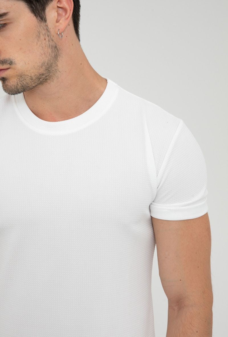 Witte strak t- shirt samkill