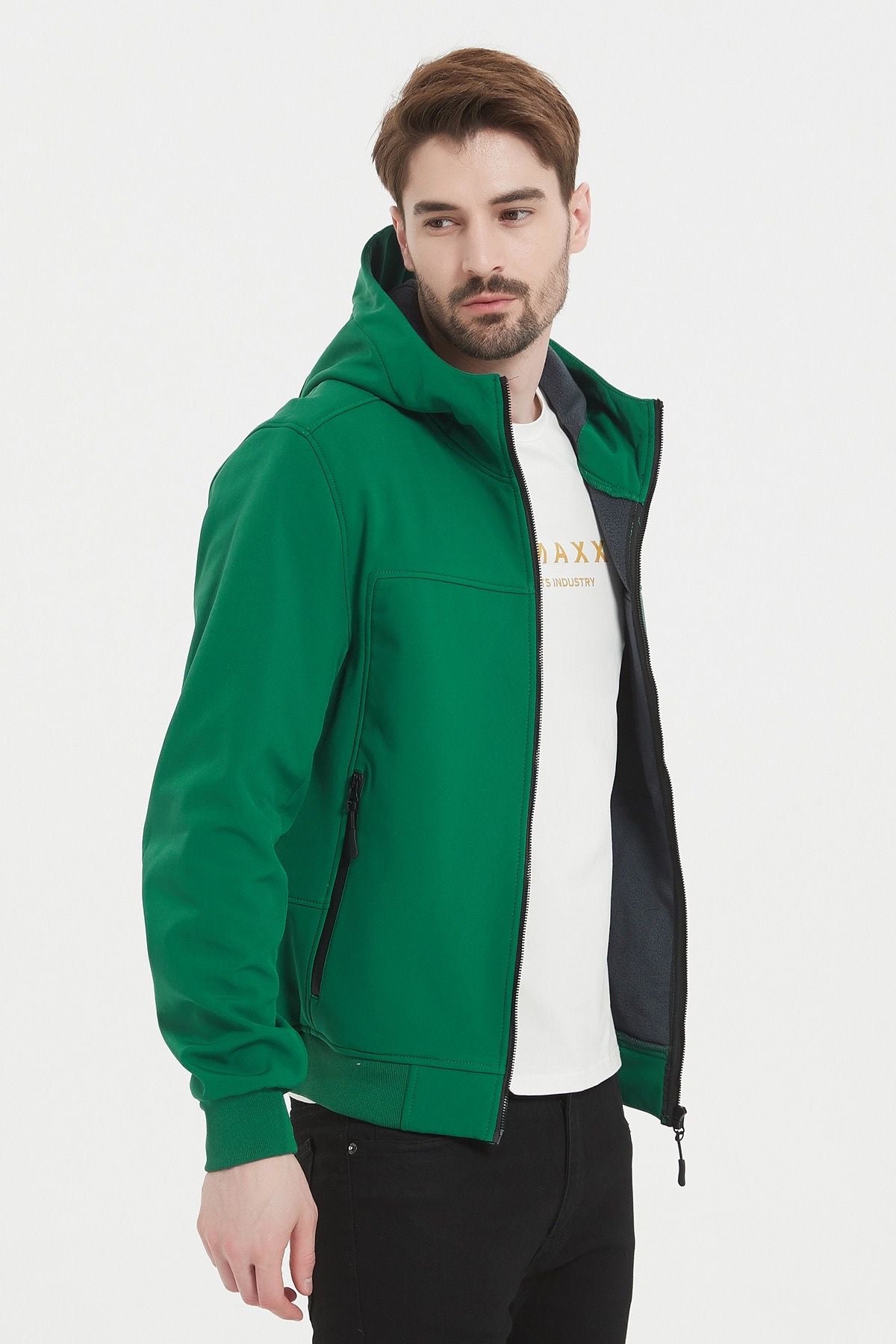 Softshell jas met patch