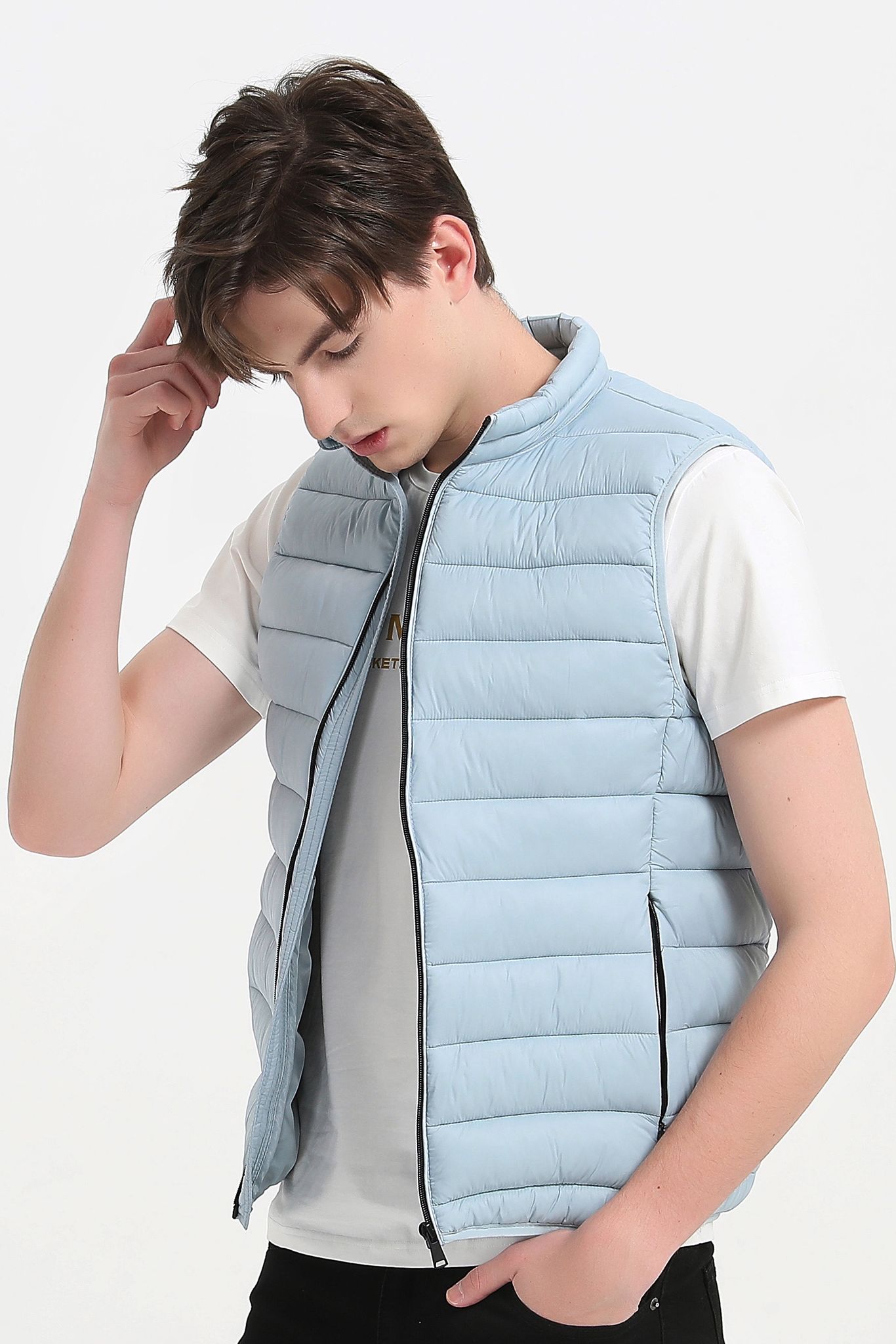 Bodywarmer babyblauw