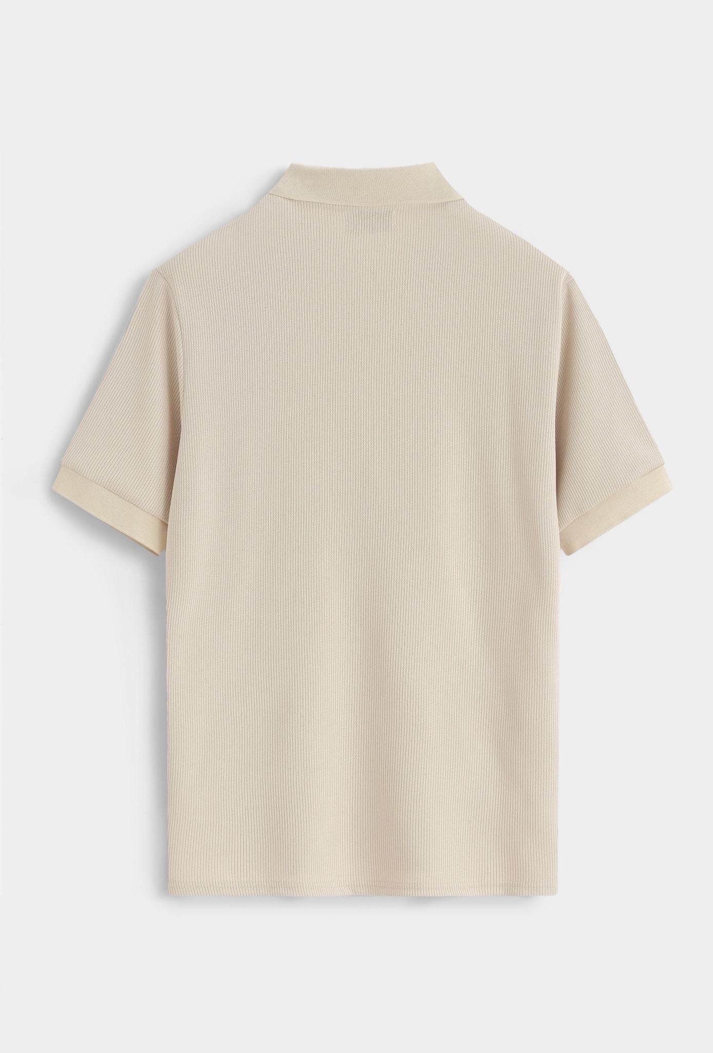 Polo met rits (zwart)