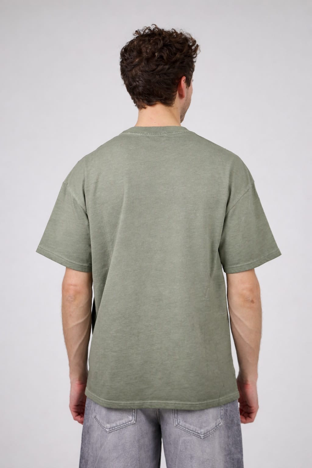 T-shirt unique leger groen