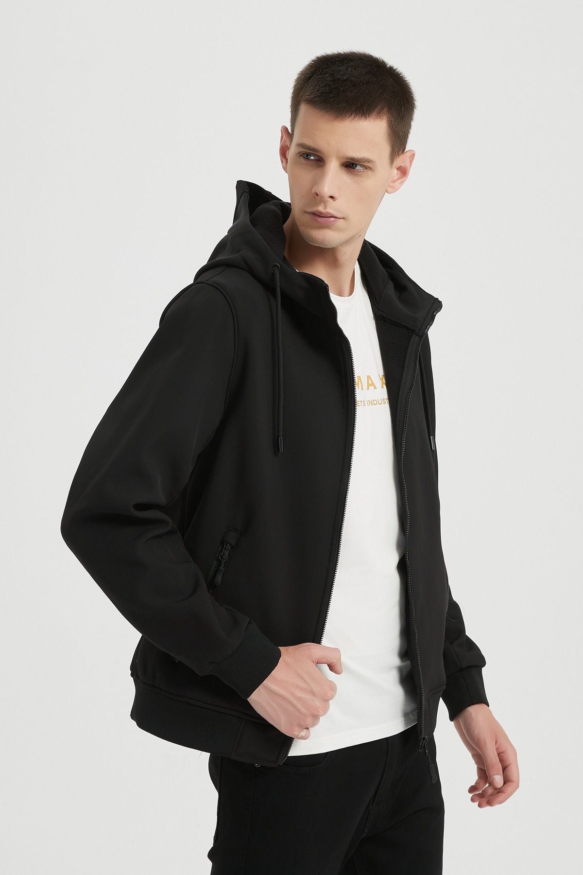 Softshell jas zwart
