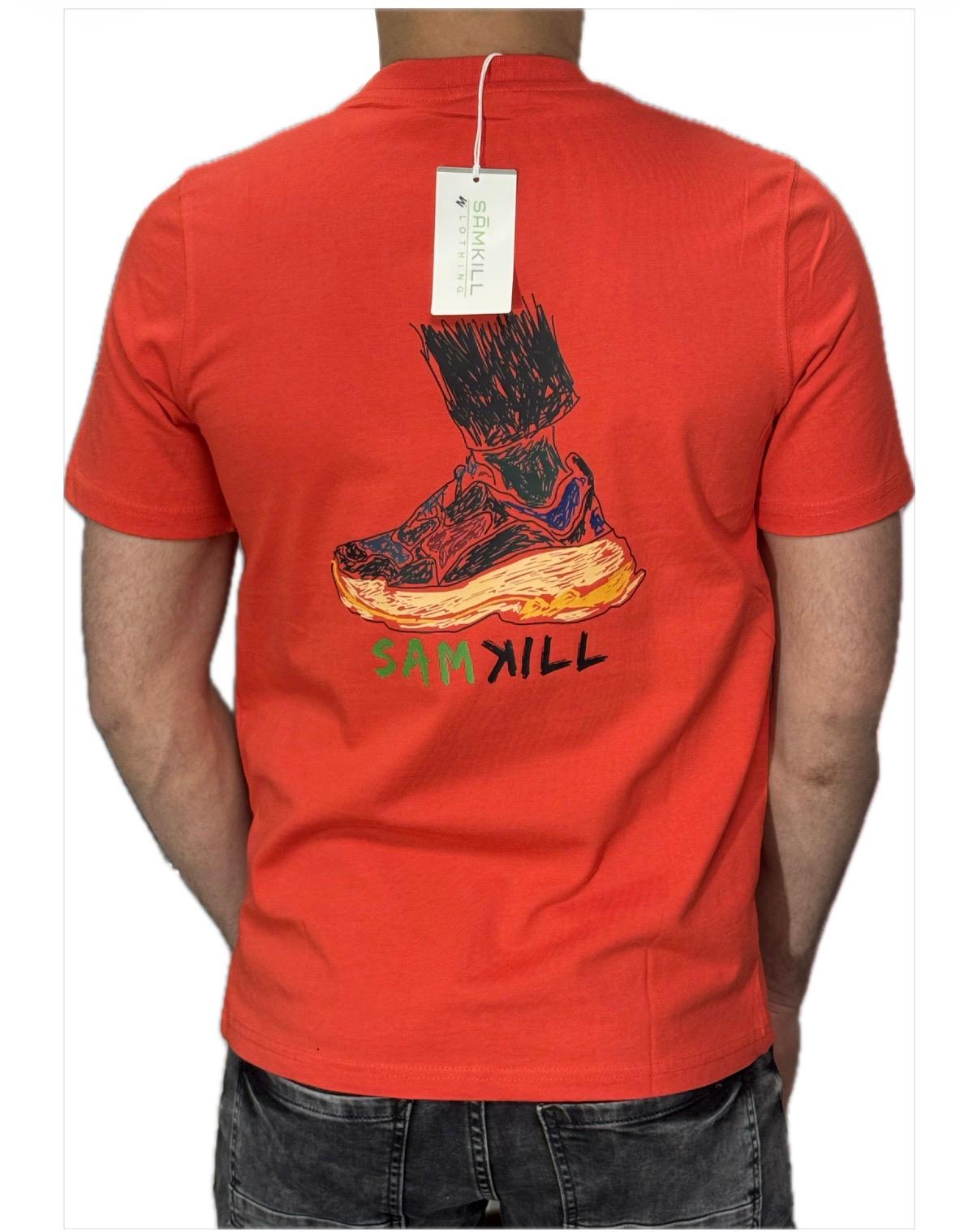 Samkill T-shirt rood (sneaker)