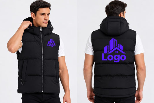 Bodywarmer met capuchon