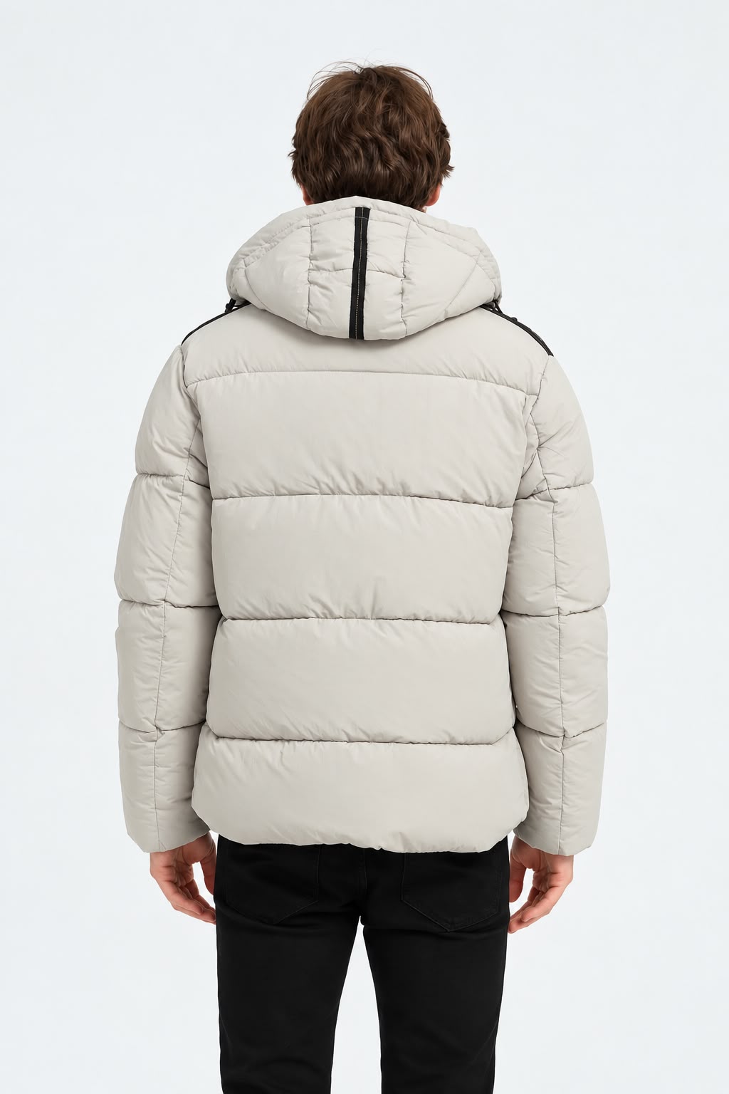 Heren Puffer Jacket Beige