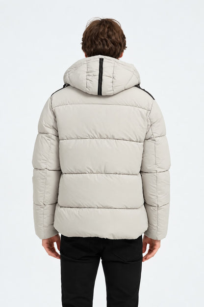 Heren Puffer Jacket Beige