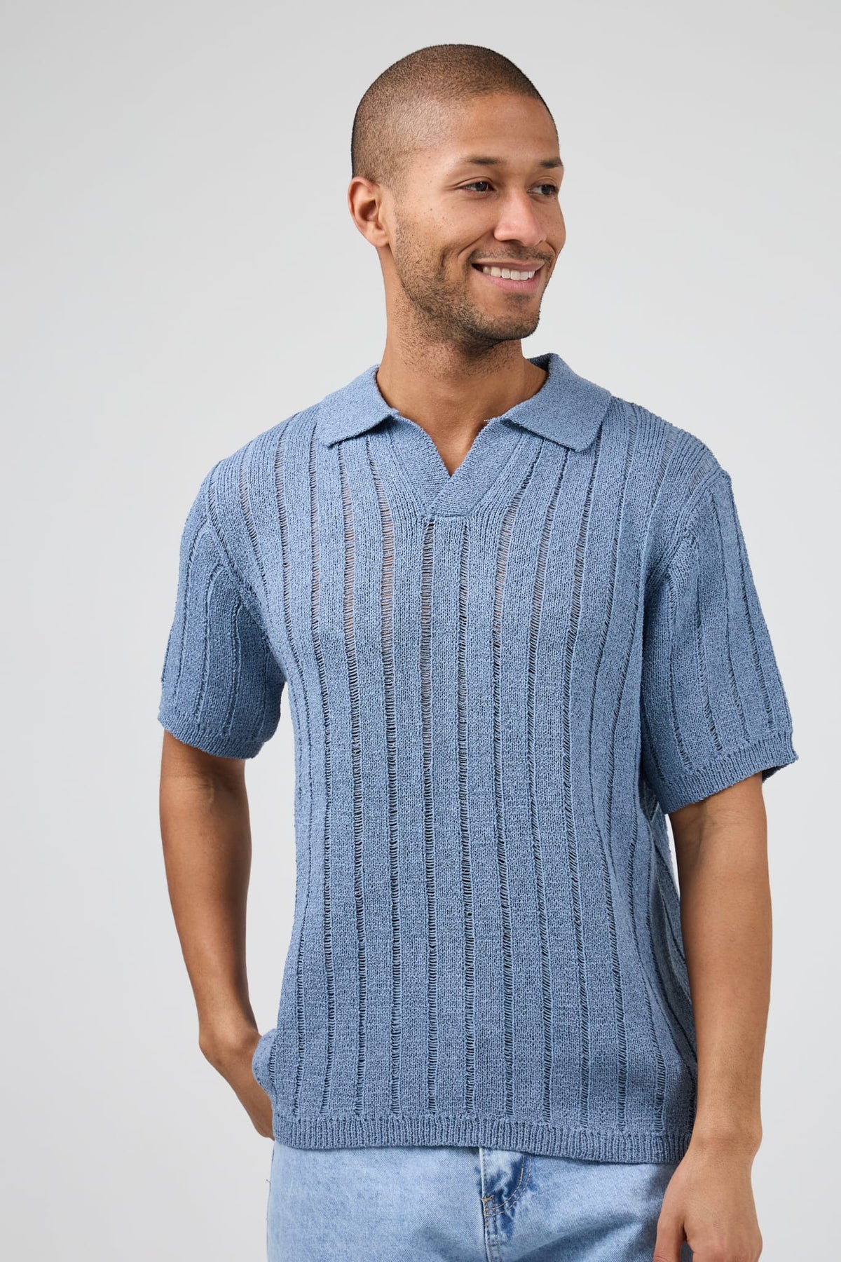 Heren V hals T-shirt (B)