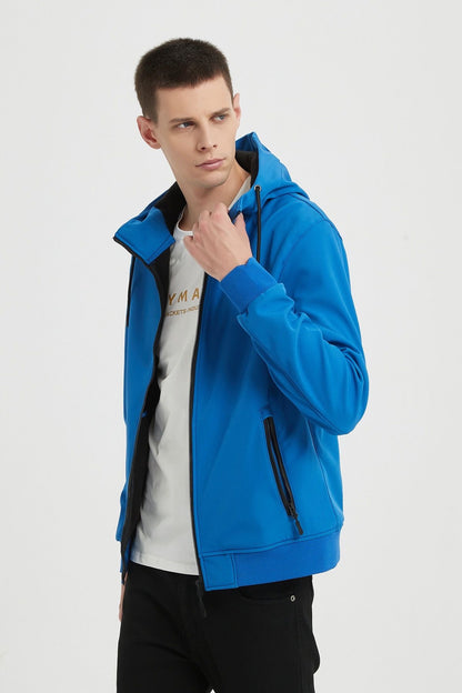 Softshell jas blauw
