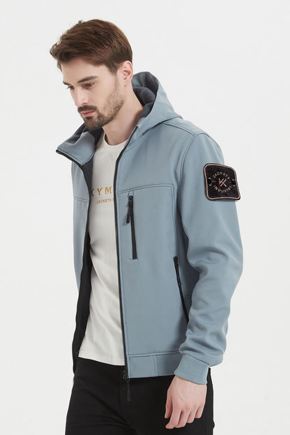 Softshell jas met patch