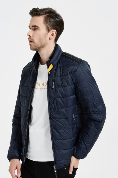 Heren jas donkerblauw