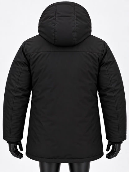 Zwarte heren parka