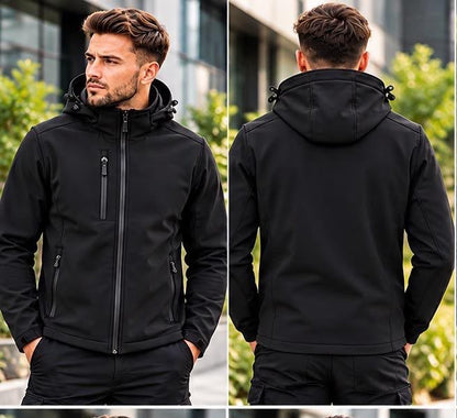 Werkkleding softshell jas met capuchon
