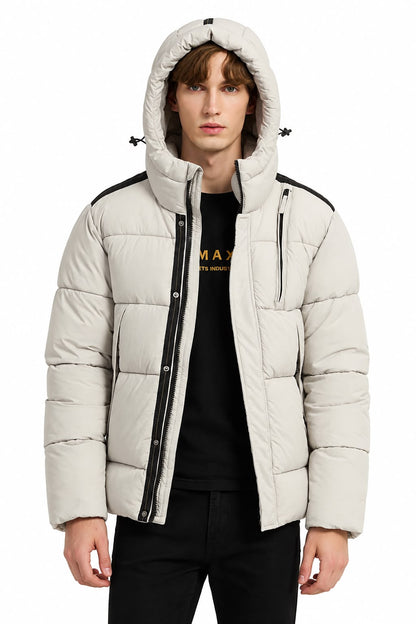 Heren Puffer Jacket Beige
