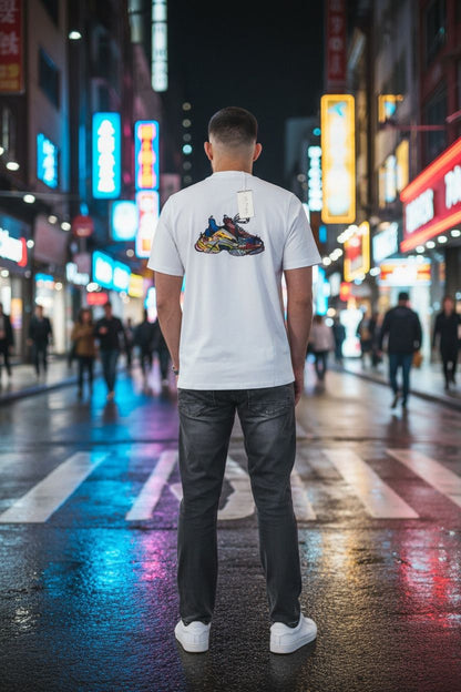 SNEAKER-T-SHIRT-WIT