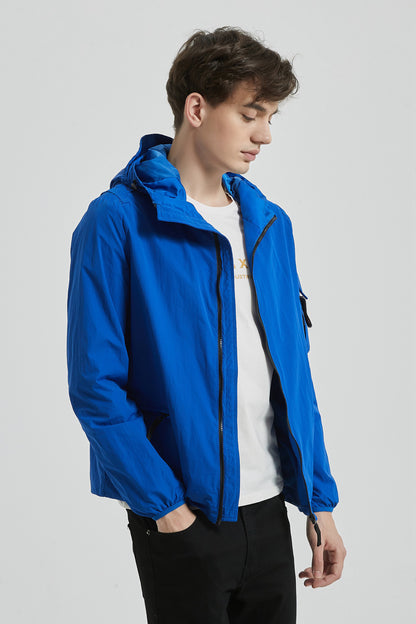 Lente jas heren blauw