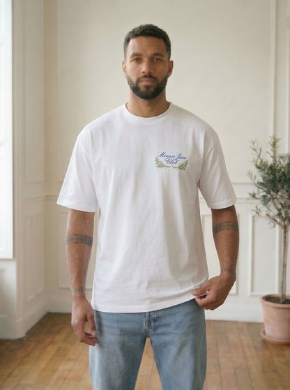 T-shirt met tekst (zwart)