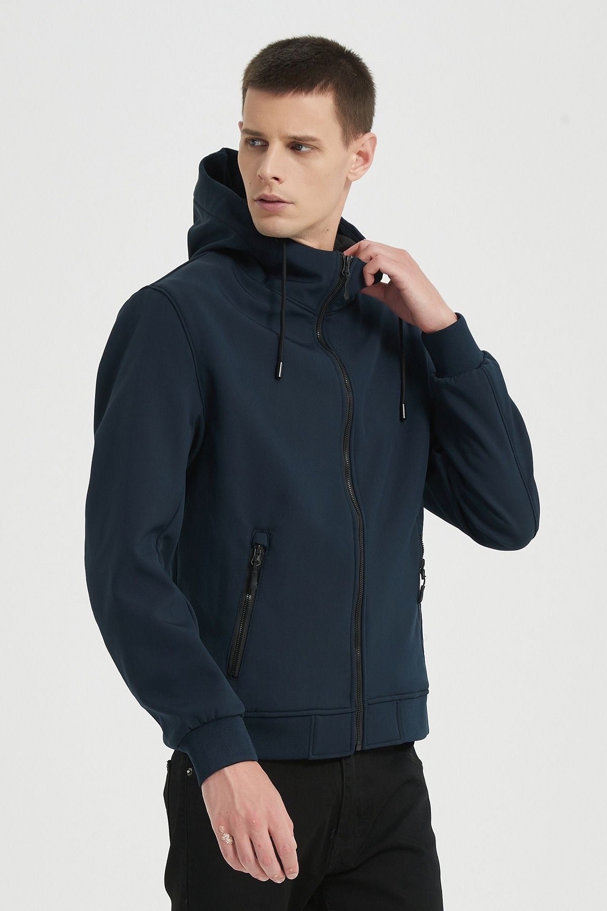 Softshell jas donkerblauw