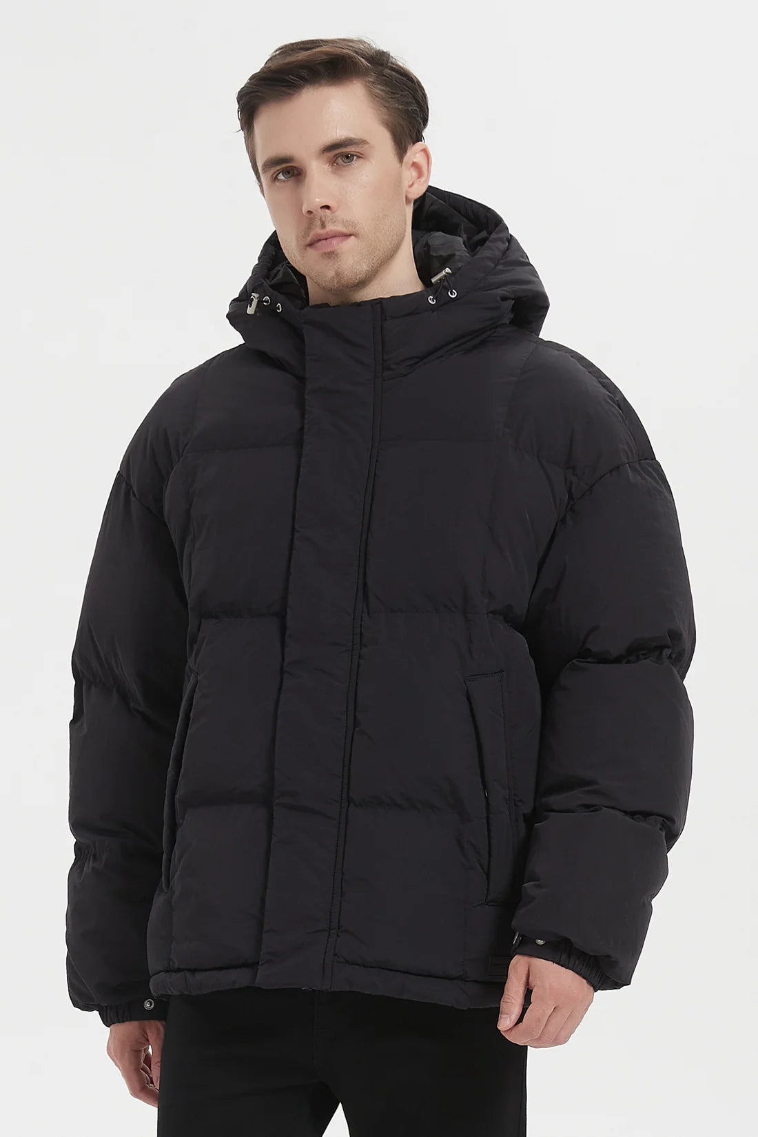 Gewatteerde Panelen Parka black