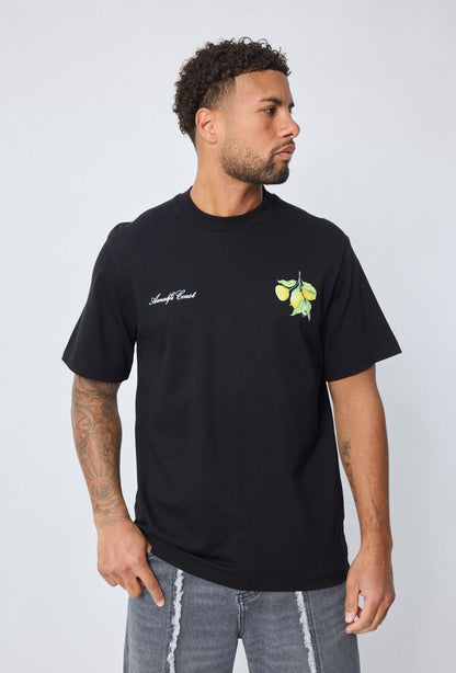 T-shirt met print Limoncello (zwart)