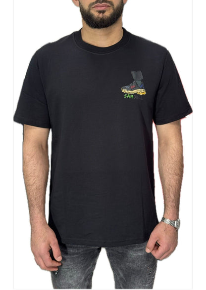 Samkill Tshirt zwart (sneaker)