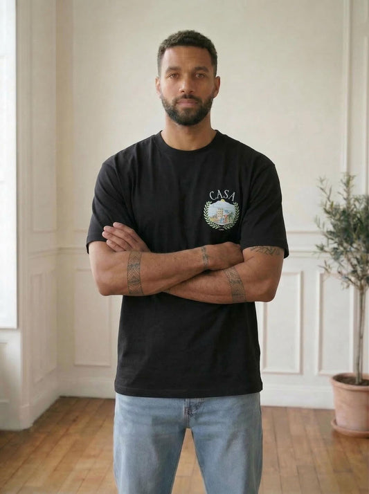 T-shirt CASA (zwart)