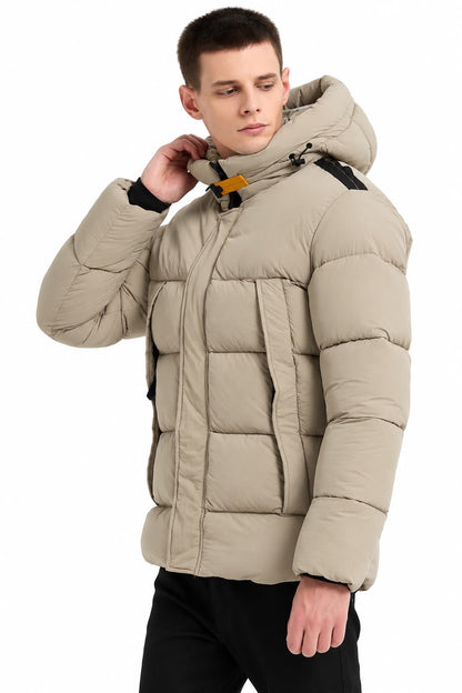 Beige Puffer Winterjas