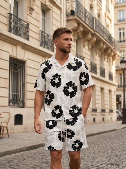 Set (bloemen) zwart/grijs