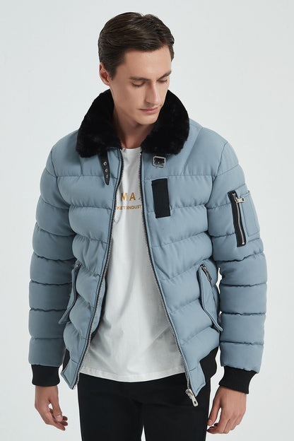 Puffer Bomber licht blauw