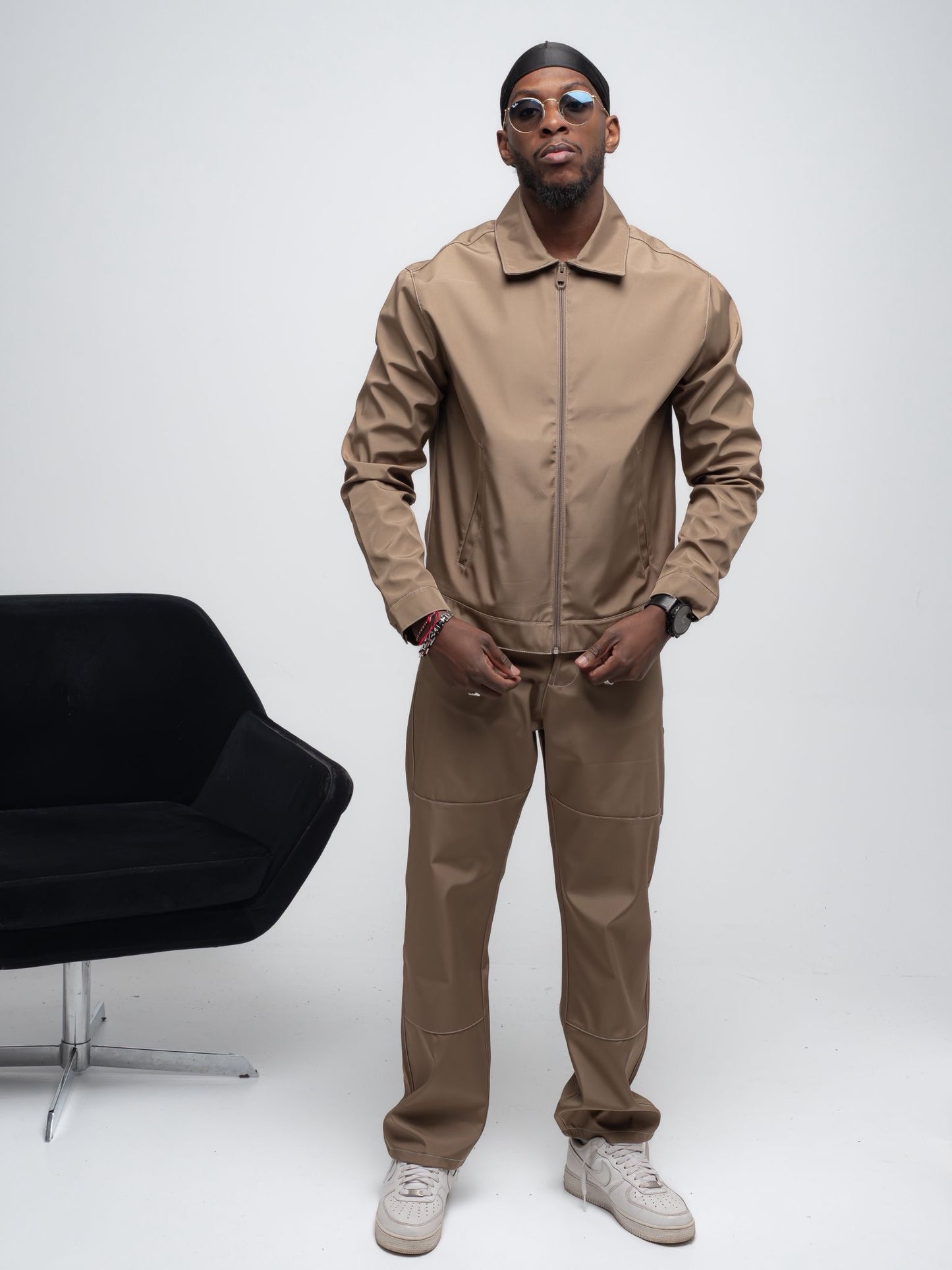Tweedelig lange set taupe