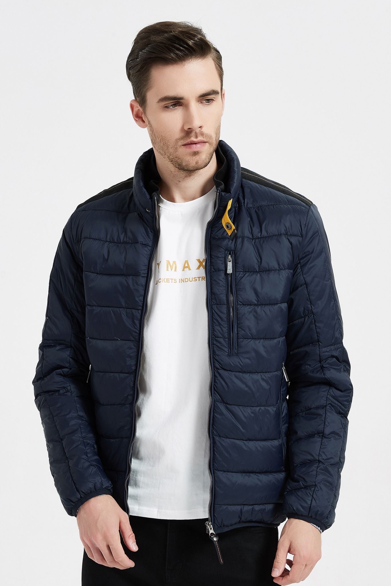 Heren jas donkerblauw