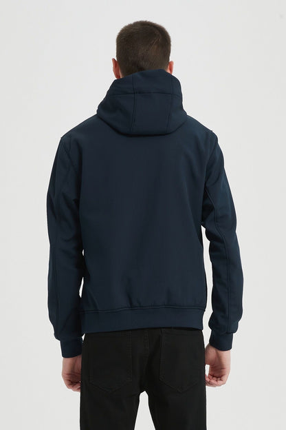Softshell jas donkerblauw