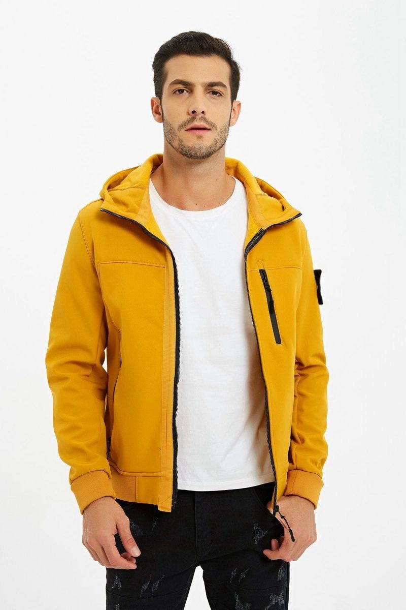 Softshell jas met patch