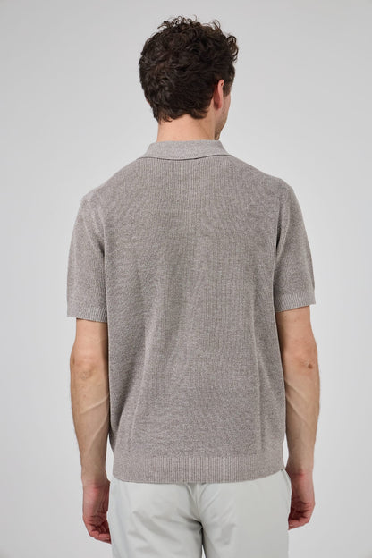 Polo shirt taupe