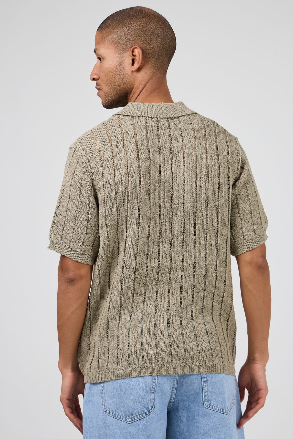 Heren V hals T-shirt (T)