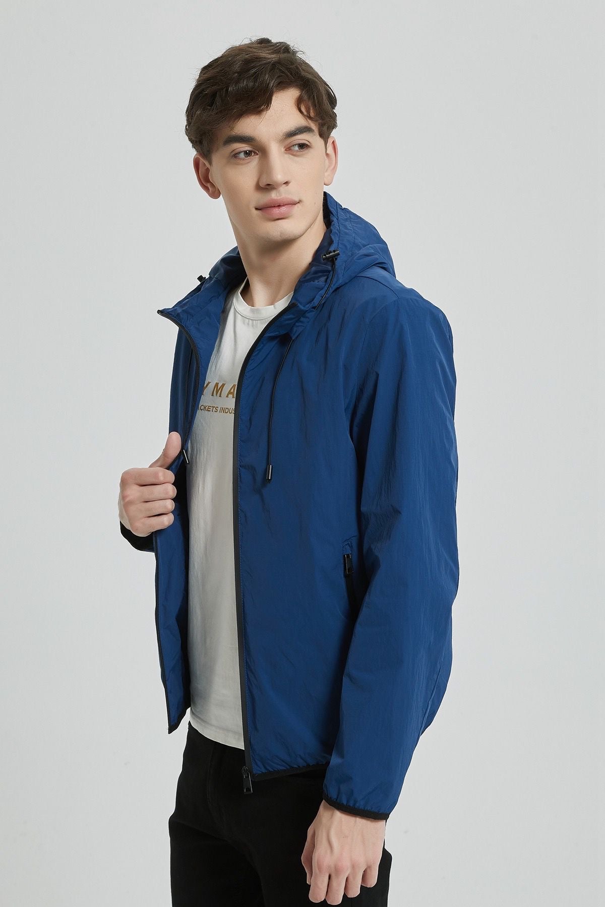 Jas marineblauw