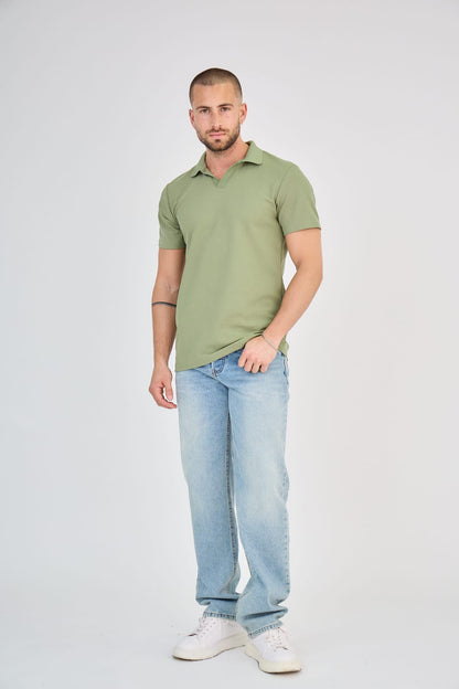 V T-shirt (licht groen)
