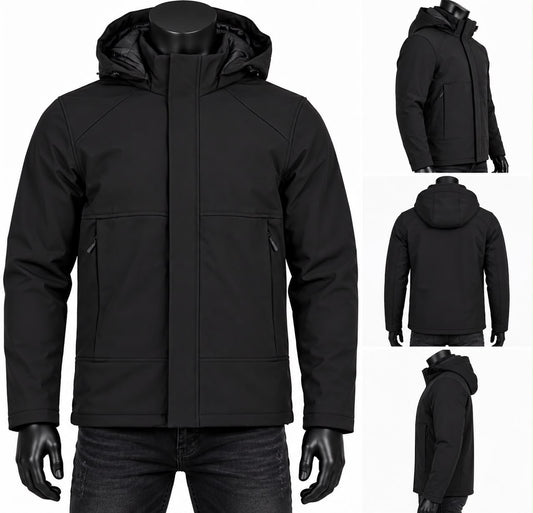 Heren Softshell Jas zwart