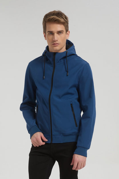 Softshell jas koningsblauw