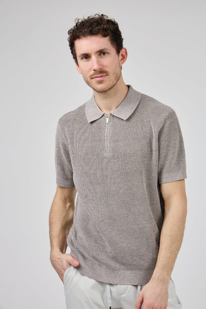 Polo shirt taupe