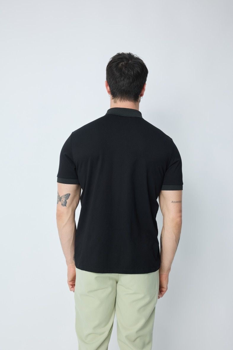 Polo korte mouwen (zwart)