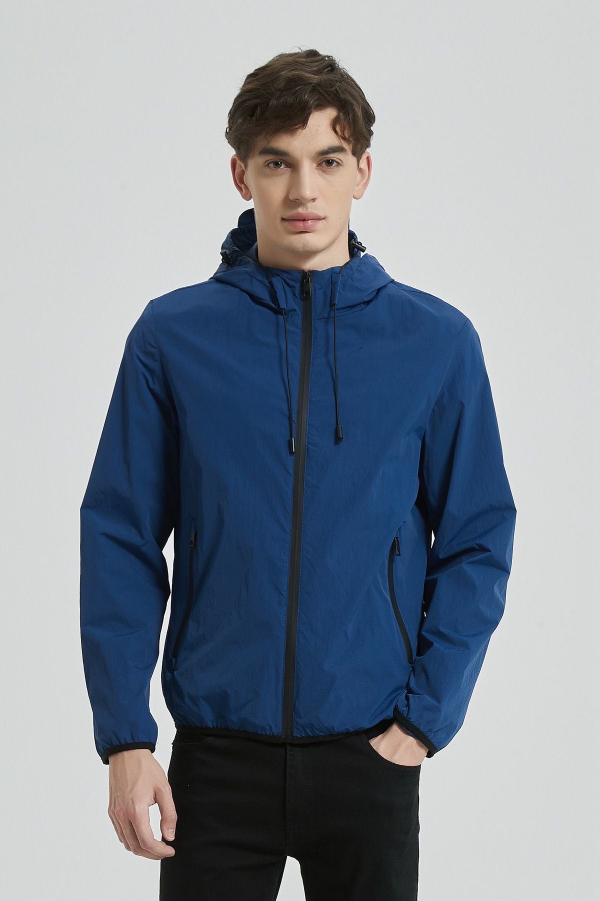 Jas marineblauw