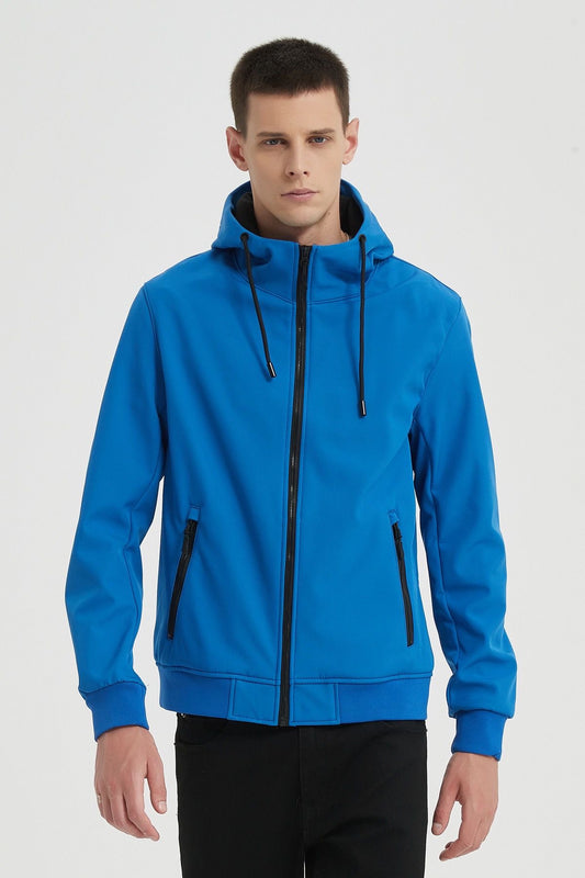 Softshell jas blauw