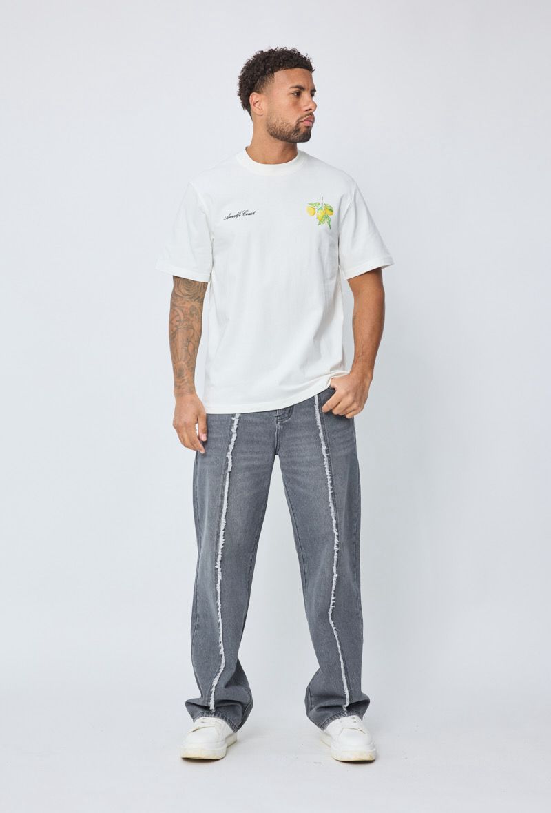 T-shirt met print Limoncello (zwart)