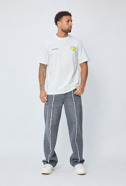 T-shirt met print Limoncello (zwart)