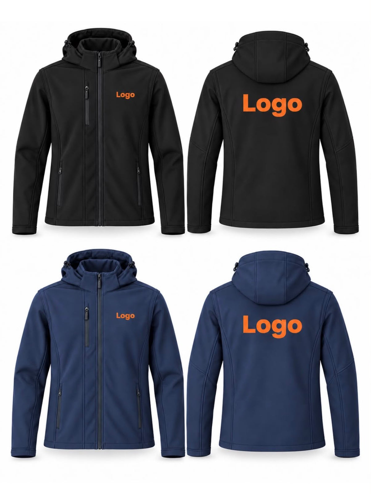 Werkkleding softshell jas met capuchon