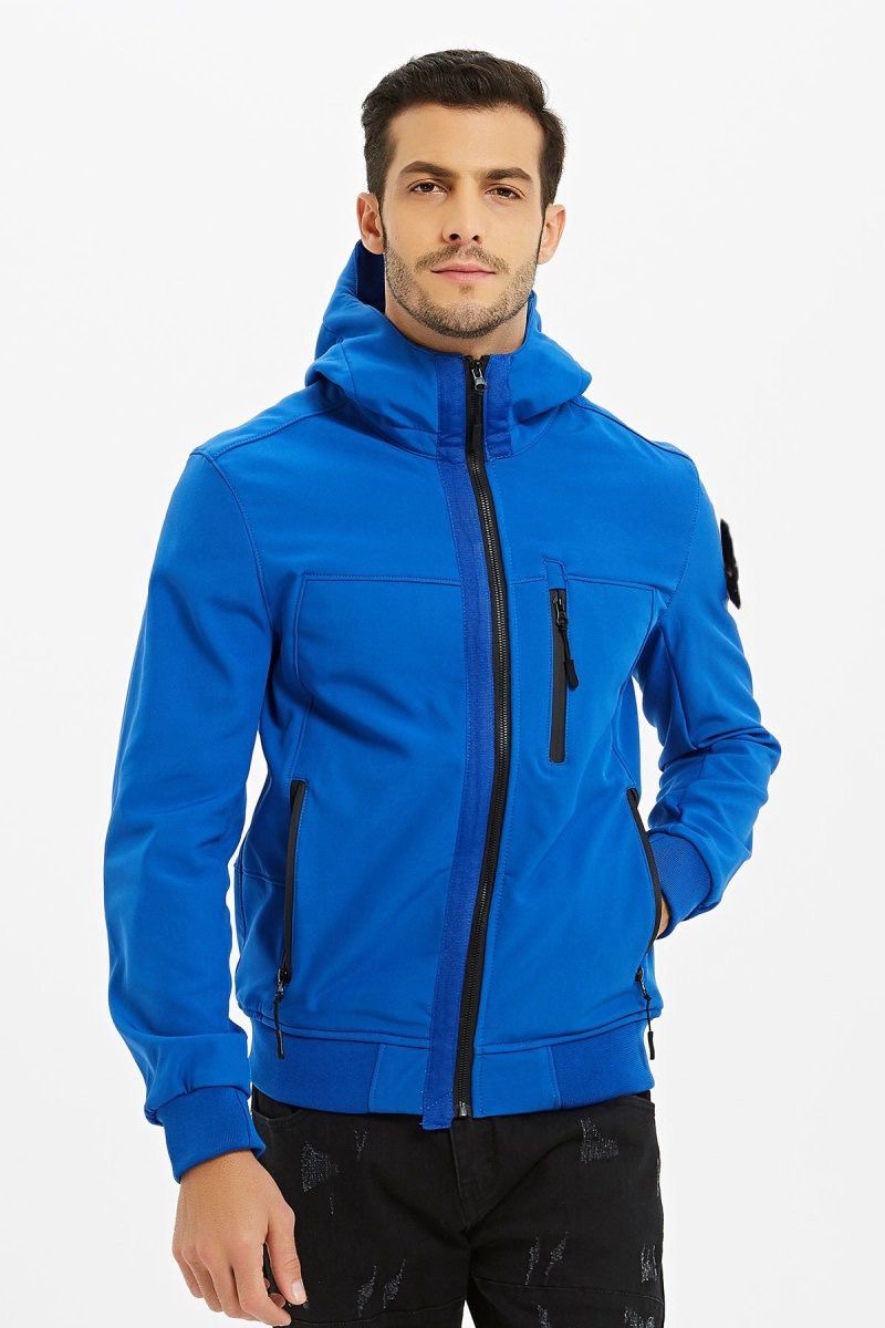 Softshell jas met patch
